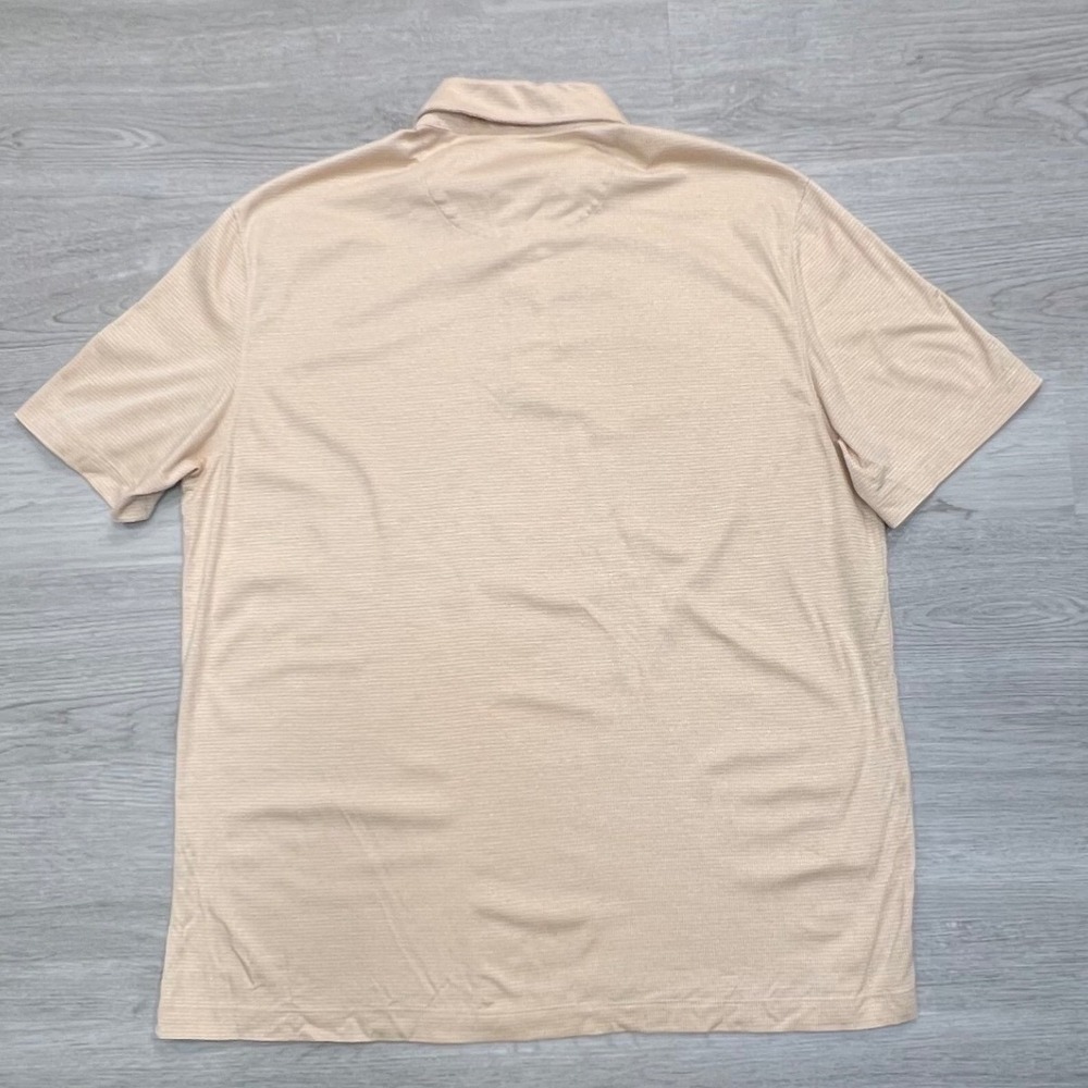 UNTUCKit Men's Large Short Sleeve Cotton Polo Shirt Beige - Picture 2 of 9